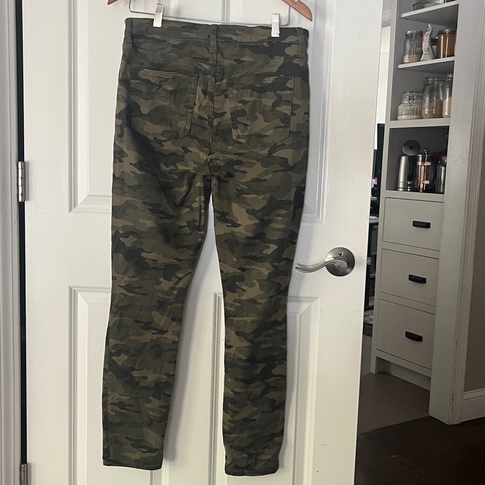 GAP Olive Camouflage True Skinny High Rise Jeans Sz 30, 10 Long length. - Picture 5 of 5